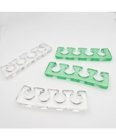 Gel Toe Separator 4PCS for Nail Varnish, Green & Translucent Toe Dividers/Spacers - Nail Art Pedicure Manicure Accessories - Buy Online on GoSupps.com