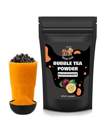Bubble Tea Powder Kit | Passionfruit Flavor | 1LB (454g) | 18 Servings | Instant Boba Drink Mix for Smoothies and Tapioca Pearl Milk Tea Passion Fruit