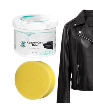 Cleaning Cream for Leather 100g Effective Furniture Leather Polish & Conditioner | Professional Beeswax Furniture Polish Restorer Leather Polish & Conditioner with 1 Sponge for Furniture Eloisa