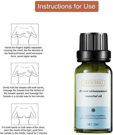 Fowybe Breast Bust Essential Oil 20ml Natural Firming Massage Oil for Breast Lift & Nourishment - Buy Online on GoSupps.com