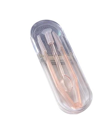 Portable tool for inserting and removing contact lenses with blades tweezers tweezers for trips and at home multifunctional contact lens-carrying accessories set orange