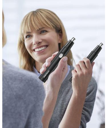 PRITECH Rechargeable Nose Hair Trimmer for Men & Women - Portable & Washable - Buy Online on GoSupps.com