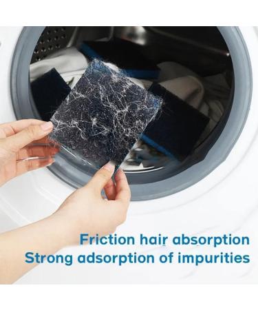ZIRYXQ Washing Machine Clothing Hair Removal Reusable Collector Cleaning Tools Pet For Laundry Remover Hair Sponge Suitable Cleaning net Filters Household For remover traps pouch sponge tub wrinkles Blue 6PCS - Buy Online on GoSupps.com