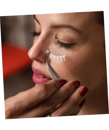 POPETPOP 2 Pairs White False Eyelashes Cross Eyelashes Full Strips Eyelash Makeup Eyelashes Reusable Cosplay Lashes Eyelashes Women Faux Lashes Miss Chemical Fiber Tool Fluffy - Buy Online on GoSupps.com