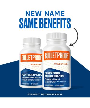 Bulletproof Polyphenomenal Antioxidant Support Capsules - 120 Capsules for Healthy Aging - Buy Online on GoSupps.com