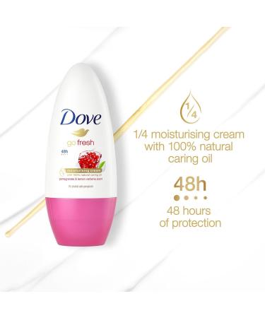 Dove Go Fresh Pomegranate & Lemon Verbena Anti Perspirant Deodorant Roll-On 6x50ml - Refreshing Scent - 300ml Total - Buy Online on GoSupps.com