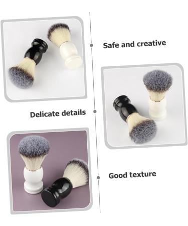 Beatifufu Manual Shaving Brush Set - 2 Pieces Razor Brush Tool for Hairdressing & Foaming Razor Cleaning Accessories - International Shipping Available - Buy Online on GoSupps.com