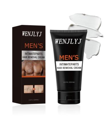 Intimate/Private Hair Removal Cream for Men At Home Men's Depilatory Cream for Male Underarm Legs Back Chest Flawless Effective Hair Remover for All Skin Types