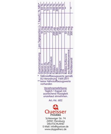 Double Heart Meno Rotklee & Night Cander Oil with Biotin - Women s Menopause Nutrients - 30 Capsules (2 Pack) - Buy Online on GoSupps.com
