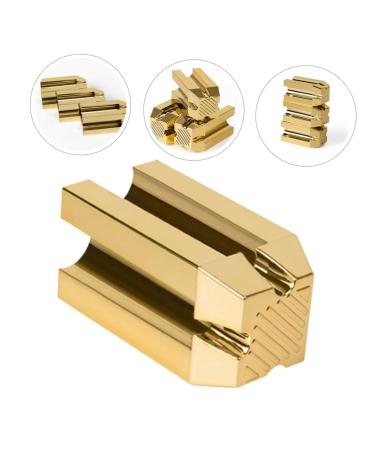 Healeved Eyebrow Pencil Sharpener - Precision Shaper for Makeup - Golden 4x2cm Cosmetic Tool - Buy Online on GoSupps.com