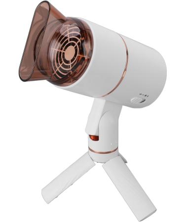 1000W Foldable Hair Dryer Negative Ionic Compact Desktop Dryer with 3 Gears ABS Material Ivory White Golden with Bracket Triangle Support (US Plug 110V) - Buy Online on GoSupps.com