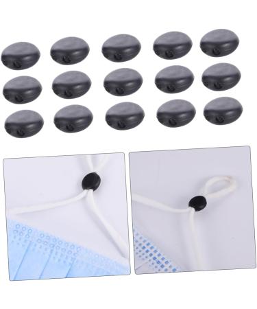 Frcolor 500 Pieces Round Adjustment Buckle for Face Masks - Anti-Slip Mask Rope Controller - 1x1cm Elastic Cord Buckles for International Shipping - Buy Online on GoSupps.com