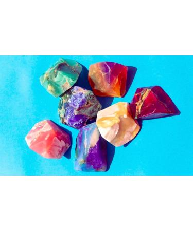 SoapRocks - Jade - Natural Hydrating Gemstone Soap - Artisanal Vegetable Bar - Spicy Melon Cucumber Scent - 170g - Buy Online on GoSupps.com