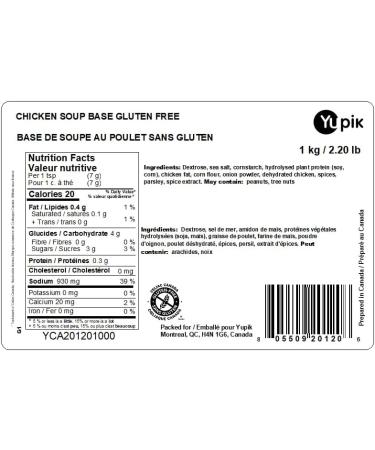 Yupik Chicken Soup Base 1kg 6 Count Chicken 1 count (Pack of 6) - Buy Online on GoSupps.com