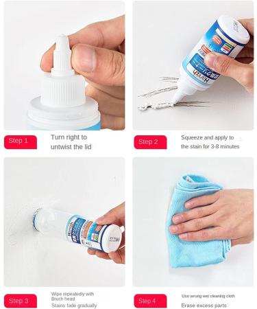 Graffiti Stain Remover Wall Cleaner Decontamination Cover Wall Mould Removal Paint-120g (2) - Buy Online on GoSupps.com