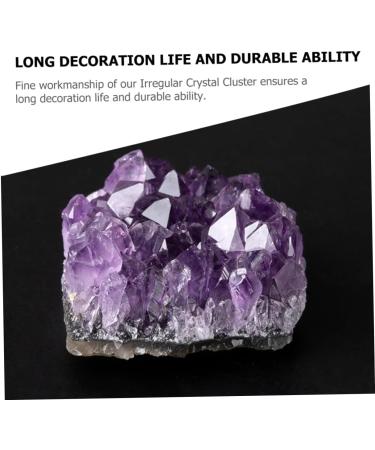MAGICLULU 2pcs Natural Crystal Cluster Desktop Decor Natural Geode Cave Bare Stone Natural Minerals Uruguay - Buy Online on GoSupps.com
