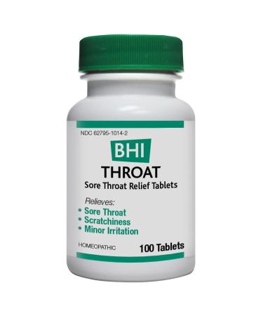 MediNatura BHI Throat Homeopathic Medication 100 Tablets
