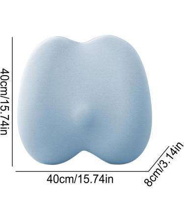 Car Seat Back Cushion | Car Seat Back Support Breathable | Summer Soft Sponge Waist Protection Cushion Ergonomic Backrest Cushion for Men Blue - Buy Online on GoSupps.com