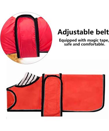 Buy Geyecete Adjustable Waterproof Dog Raincoat for Dachshunds | Reflective Straps & Velcro Fastener | XS Red (Back Length: 28-31cm) - Perfect for Miniature Dackels - Buy Online on GoSupps.com