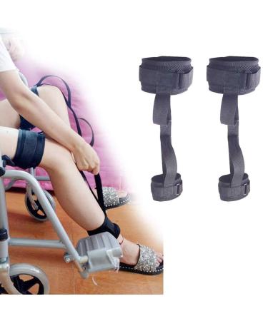 Thigh Lifter Leg Strap Lifting Foot Legs Up Adjustable Lift Feet Straps with Hand Grip Leg Lifter Assist Band with Wrist Handle Strap for Elderly and Disabled 2pcs