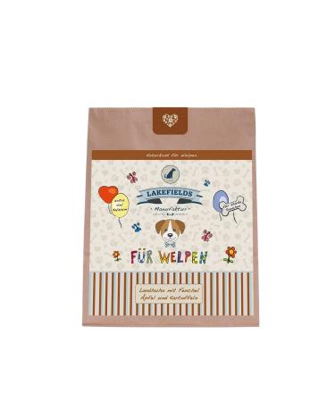 Lakefields Premium Dried Meat Menu for Puppies Land Chicken with Fennel Apples and Potatoes for Puppies Size: 1000g Complete Grain Free Food for Dogs in