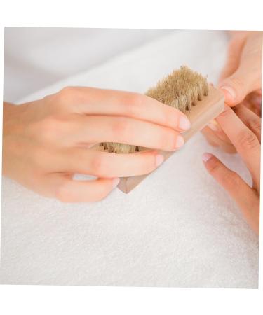 minkissy 1pc Nail Dust Brush Cleaning Tools Pedicure Tools Bristle Nail Brush Wood Bristle Nail Manicure Pedicure Scrubber Wooden Bristle Nail Fingernail Tool - Buy Online on GoSupps.com