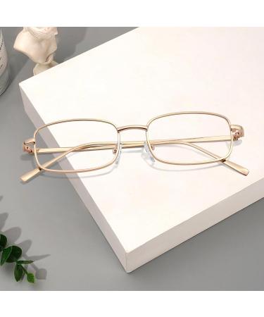 Siphew Blue Light Filter Glasses - Unisex Anti-Blue Light Glasses for PC Gaming | Stylish Gold Design - Buy Online on GoSupps.com