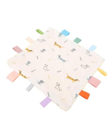 Comfort Towel for Toddlers - Soft Cotton Teething Ring & Saliva Towel with Beautiful Patterns | Ideal for Home & Outdoor (Dog) - International Shipping Available - Buy Online on GoSupps.com