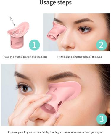 Eye Wash Cup Silicone Eye Flushing Cup Practical Eye Rinse Cup Reusable Eye Washer Clean Tool For Makeup Reusable - Buy Online on GoSupps.com