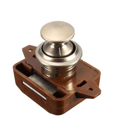 Push Lock Button Catch Lock Cupboard Door Knob Motorhome Boat RV Cabinet Drawer Push Latch Desk Drawer Furniture Lock