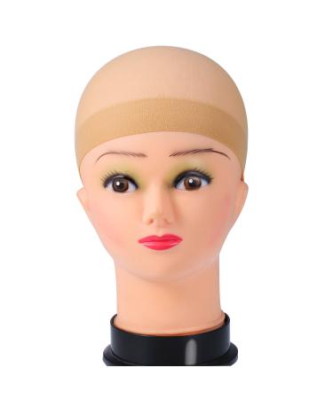 12 Pieces Natural Beige Nylon Wig Cap for Women & Men | Comfortable & Durable - Perfect for Wigs - International Shipping Available - Buy Online on GoSupps.com