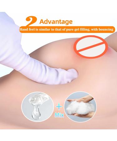 Icever Silicone Breast Shapes 2.0 - Realistic H Cup Prostheses for Mastectomy & Crossdressers | Light Ivory White Size XL - Buy Online on GoSupps.com