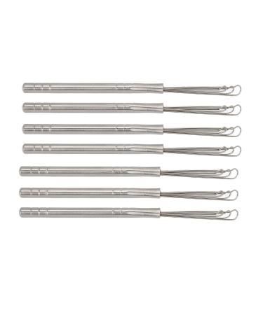 3 Ring Ear Cleaner 3 Ring Ear Wax Removing Tool R Type Portable Ergonomic Stainless Steel for Adults for Salon