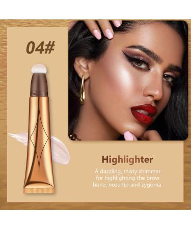 AOOWU Contour Beauty Wand - Liquid Highlighter & Matte Blush with Cushion Applicator - Buy Online on GoSupps.com