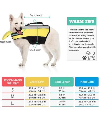 PopetPop Dog Life Jacket - Reflective & Durable Float Coat for Small Medium & Large Dogs - Ideal for Swimming & Training - Buy Online on GoSupps.com