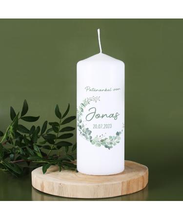 Striefchen Sponsor Candle - Personalized Gifts for Sponsors | Eucalyptus Wreath | International Shipping - Buy Online on GoSupps.com