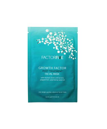 Growth Factor Facial Mask Stem Cell Growth Factors for Enhanced Skin Recovery & Rejuvenation Cruelty-Free Free of Parabens Sulfates and Phthalates 1 Single Use Mask (8mL)