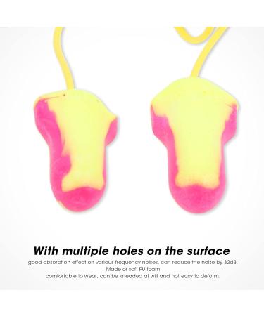 Foam Earplugs - 10 Pairs PU Foam Ear Plugs 32dB Noise Reduction for Sleeping & Travel - Buy Online on GoSupps.com