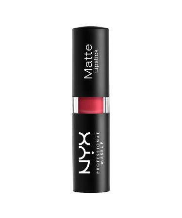 NYX Matte Lipstick in Merlot - Plum Red Shade | Long-Lasting Lip Color - Buy Online on GoSupps.com