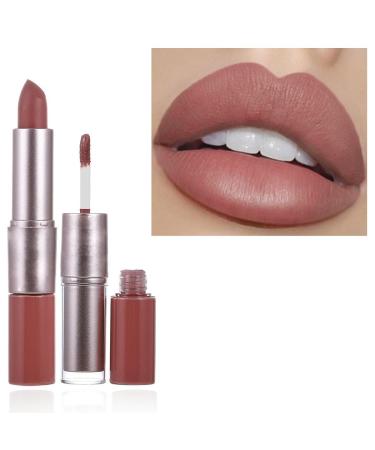 Matte Lipstick Cream Liquid Lipsticks Velvet Lipgloss Long Lasting Lip Glaze Waterproof Lip Stick Makeup for Women and Girls Pack of 1 (Nude 9)