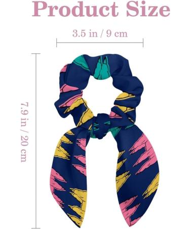 6 Pieces Bow Knot Hair Scrunchies Soft Scarf Hair Ties Scrunchies Ponytail Holder with Bows Pink Flamingos Green Forest Leaves Hair Scrunchy Accessories Ropes for Women Multi-colored 11 - Buy Online on GoSupps.com