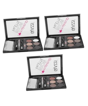 FOMIYES 3 Sets Eyebrow Powder Set Eyebrow Brush Ow f Kit Lit Useful Eyebrow Powder Eyebrow Pencil Miss