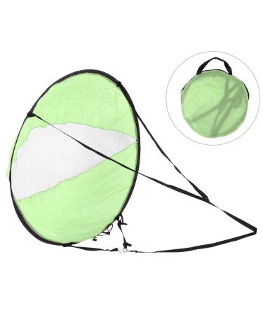 VGEBY Wind Sail Folding Kayak Boat Wind Sail Transparent Window Canoe Wind Sail Boat green