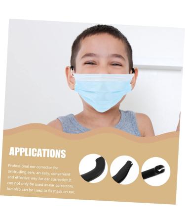 Beaupretty Auricle Corrector Ear Covers - 6 Pairs Flexible Ear Cuff for Sleep & Corrective Use | Black Earmuffs for Auricle Correction 4.4x3.6x0.4cm - Buy Online on GoSupps.com