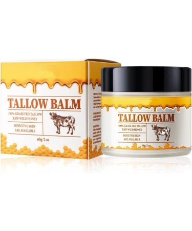 GNHG 1 piece verhipped tallow cream beef tallow for the skin beef tallow and honey balm 100 grassfed pure beef tallow honey and beeswax - Buy Online on GoSupps.com