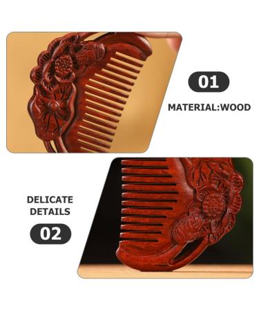 Fomiyes Wide Tooth Massage Comb - Sandalwood Scalp Massager & Hair Comb | Perfect Gift - Buy Online on GoSupps.com