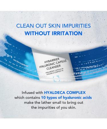 SKIN&LAB Hybarrier Hyaluronic Capsule Cleanser - Daily Gel Cleanser for All Skin Types | Infused with Hyaluronic Capsule & Hyaldeca Complex | 6.76 fl. oz | International Shipping Available - Buy Online on GoSupps.com