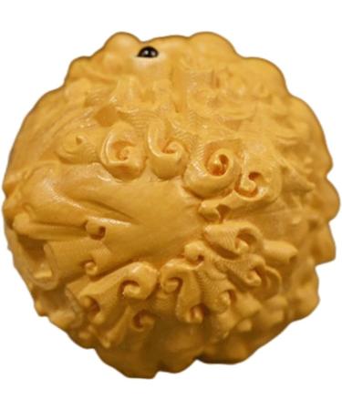Lurrose Feng Shui Keyring with Chinese Coins & Kylin Statue - Handmade Peach Wood Piyao Bagua Gift - Unique Ornamental Surface Tea Pet - Buy Online on GoSupps.com