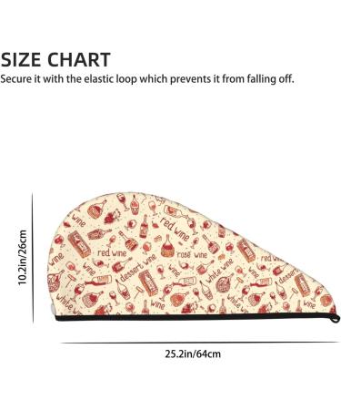 Red Wine Microfiber Hair Towel - Soft Super Absorbent Quick Dry Wrap for Long Curly & Thick Hair - Buy Online on GoSupps.com