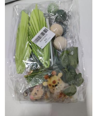 Jevenis Sage Green Jungle Birthday Decor - Tortendeko Animals for Baby Showers & Parties - Buy Online on GoSupps.com